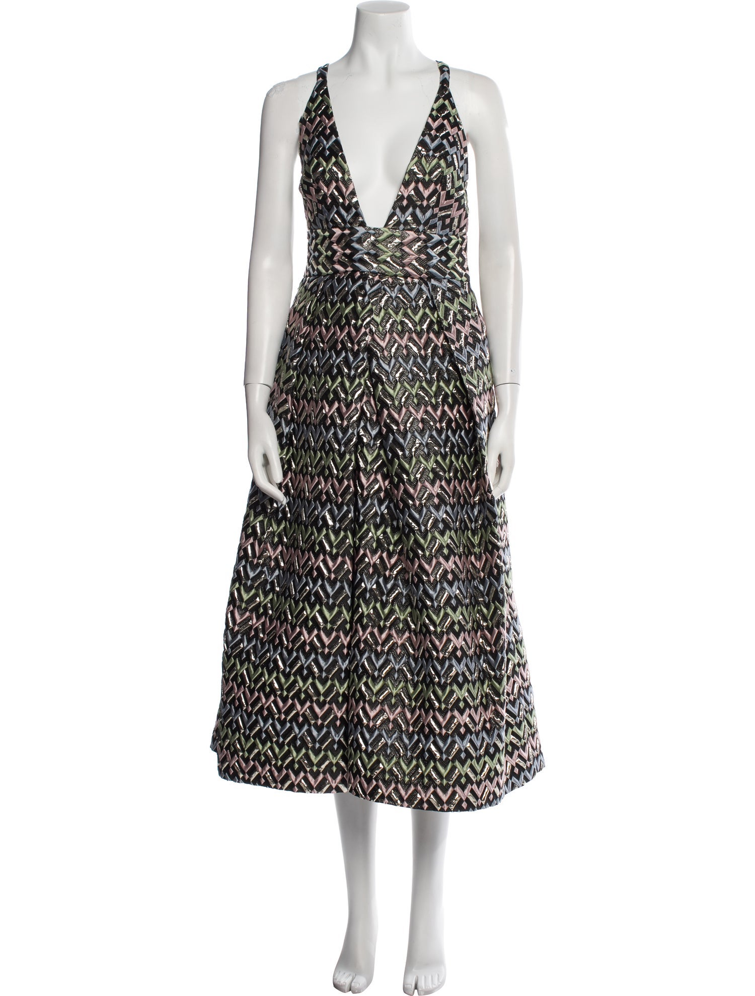 Milly Printed Long Dress