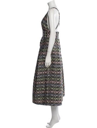 Milly Printed Long Dress