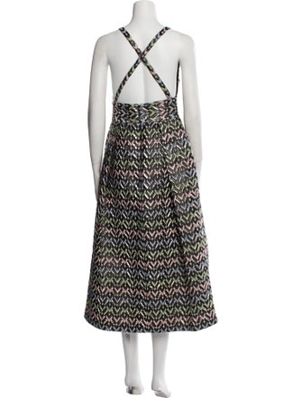 Milly Printed Long Dress