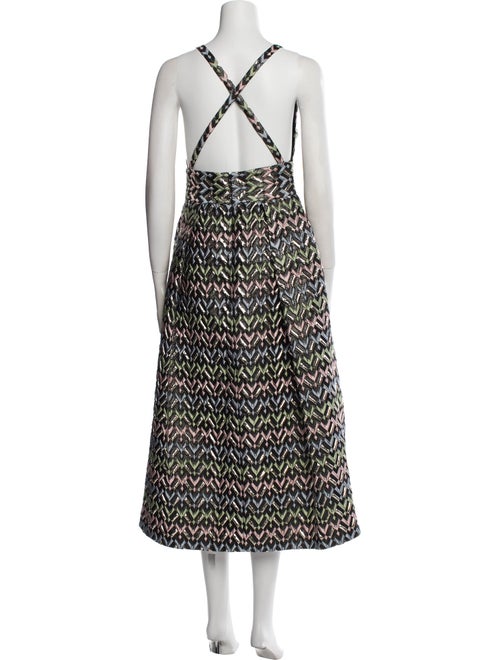 Milly Printed Long Dress