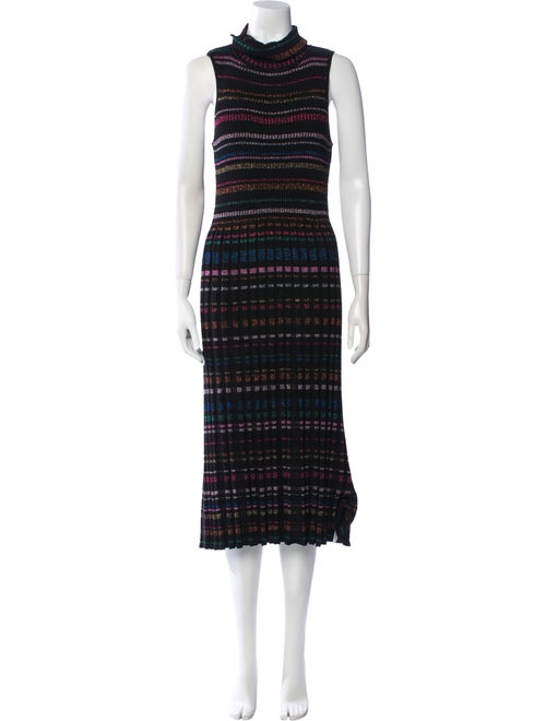 Milly Striped Midi Length Dress
