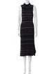 Milly Striped Midi Length Dress