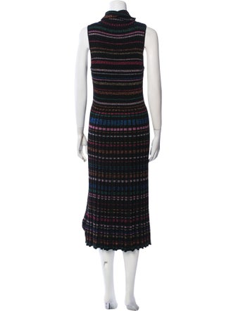 Milly Striped Midi Length Dress