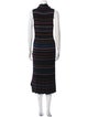 Milly Striped Midi Length Dress