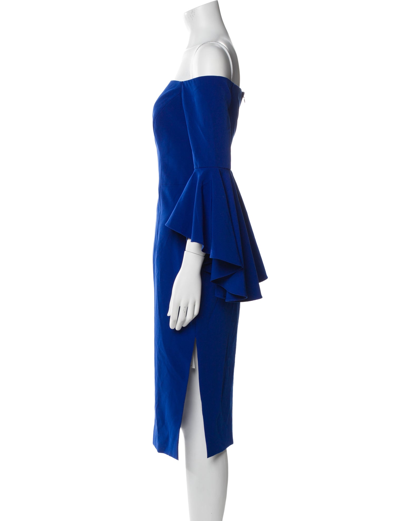 Milly Off-The-Shoulder Midi Length Dress