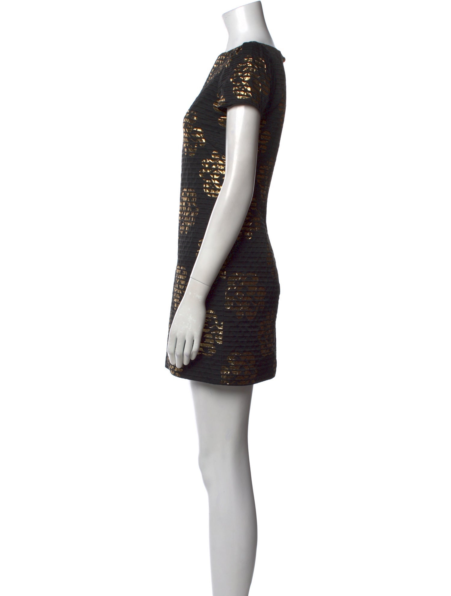 Milly Bateau Neckline Mini Dress