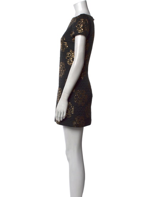 Milly Bateau Neckline Mini Dress