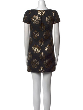 Milly Bateau Neckline Mini Dress