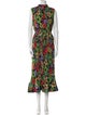 Milly Floral Print Long Dress