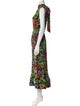 Milly Floral Print Long Dress