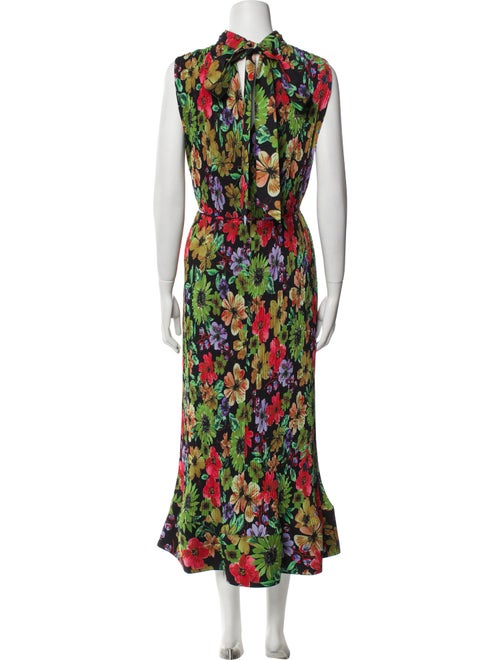 Milly Floral Print Long Dress