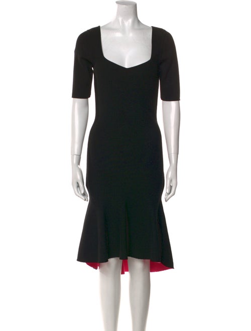 Milly Square Neckline Midi Length Dress