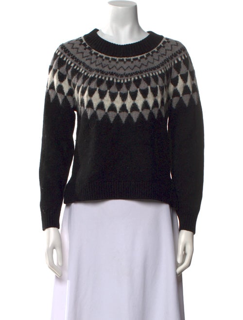 Milly Merino Wool Printed Sweater