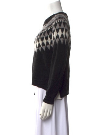 Milly Merino Wool Printed Sweater