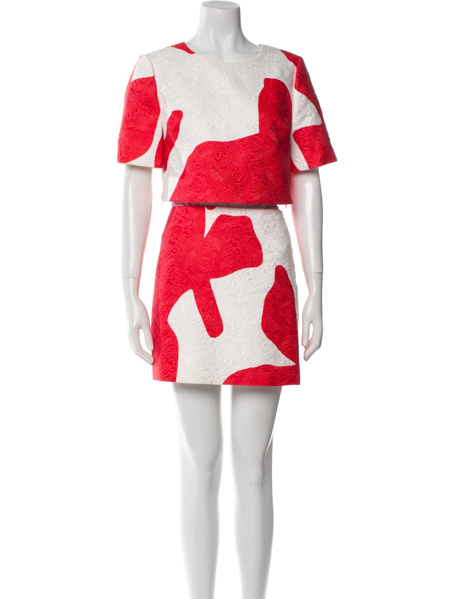 Milly Colorblock Pattern Skirt Set