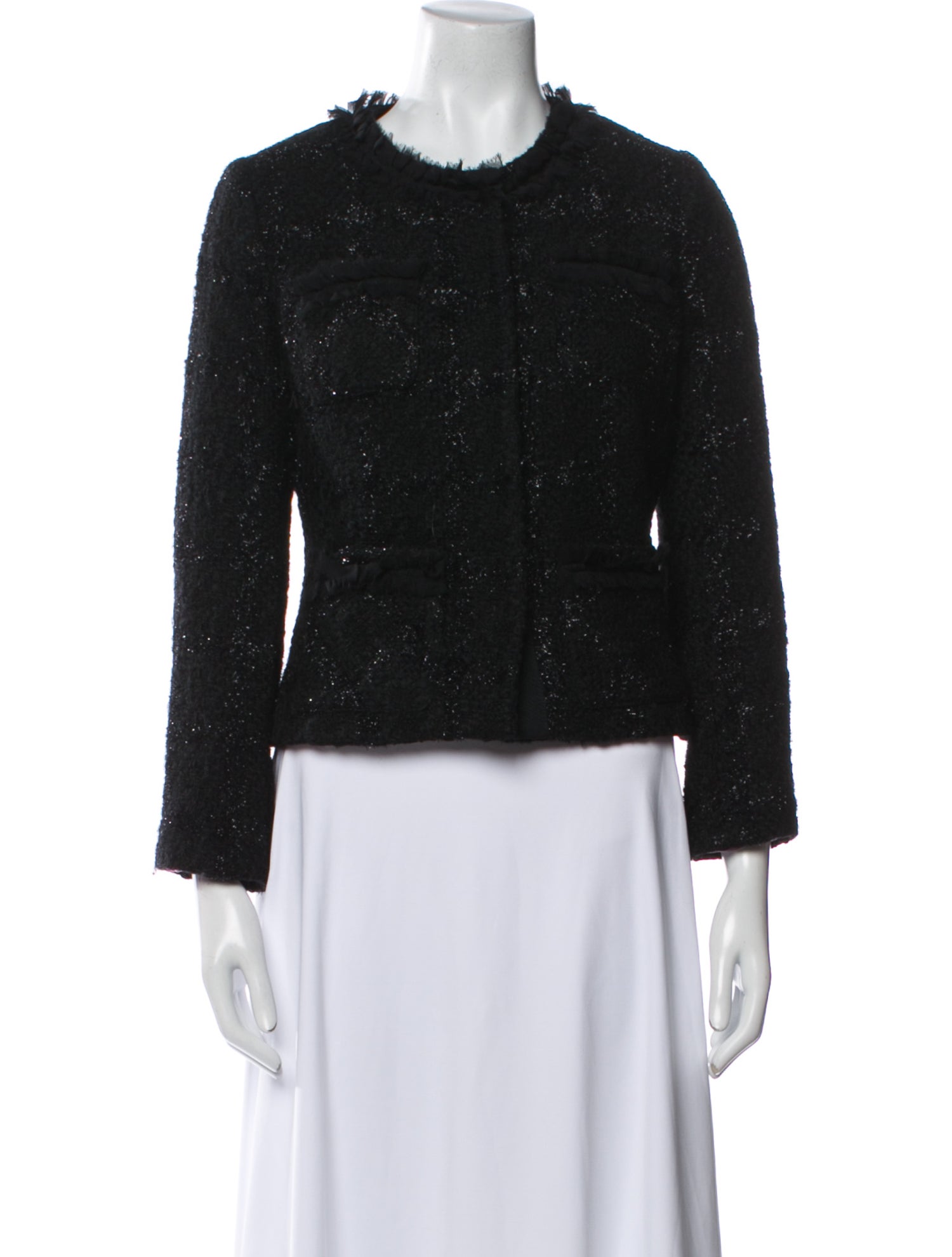 Milly Wool Tweed Pattern Evening Jacket