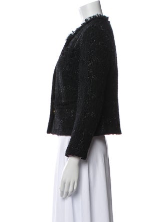 Milly Wool Tweed Pattern Evening Jacket