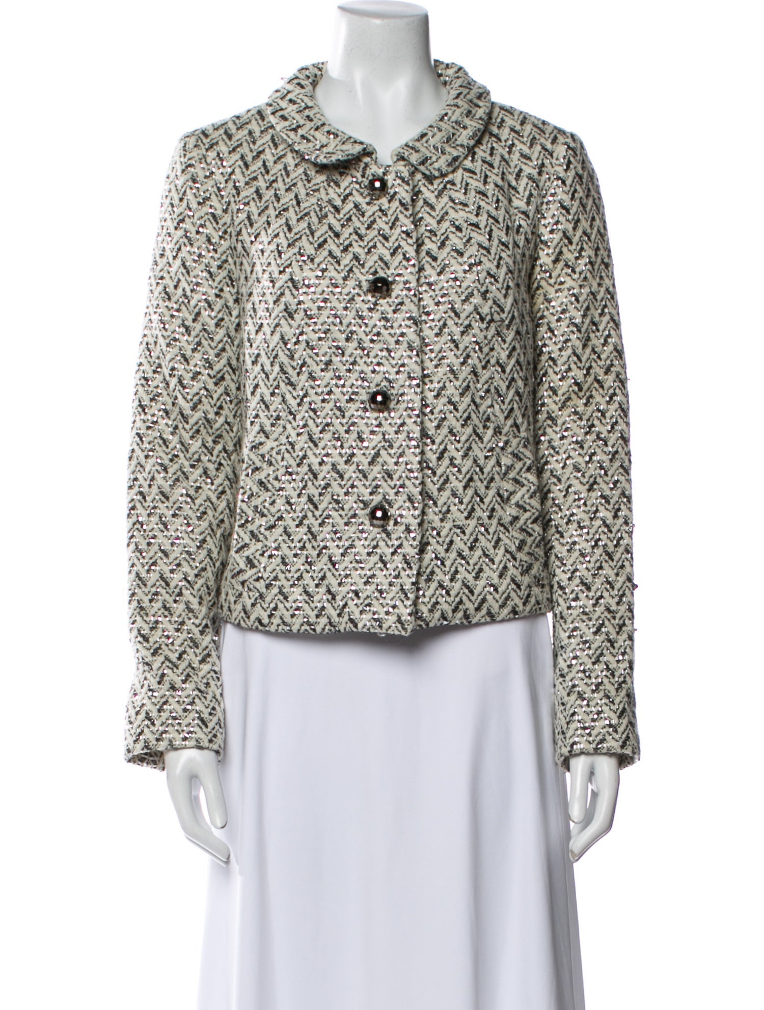 Milly Wool Printed Evening Jacket