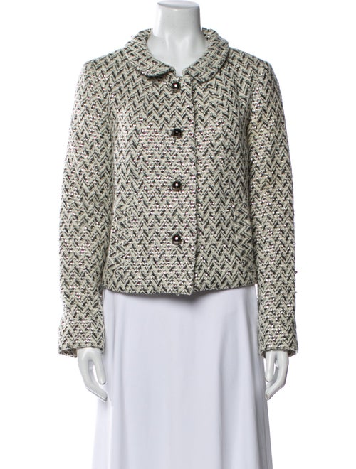 Milly Wool Printed Evening Jacket