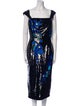 Milly Printed Midi Length Dress