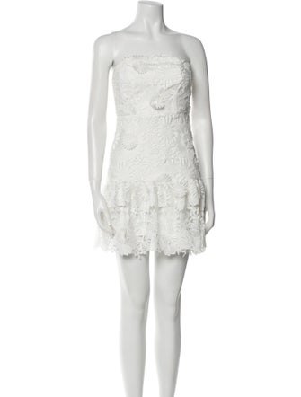 Milly Lace Pattern Mini Dress