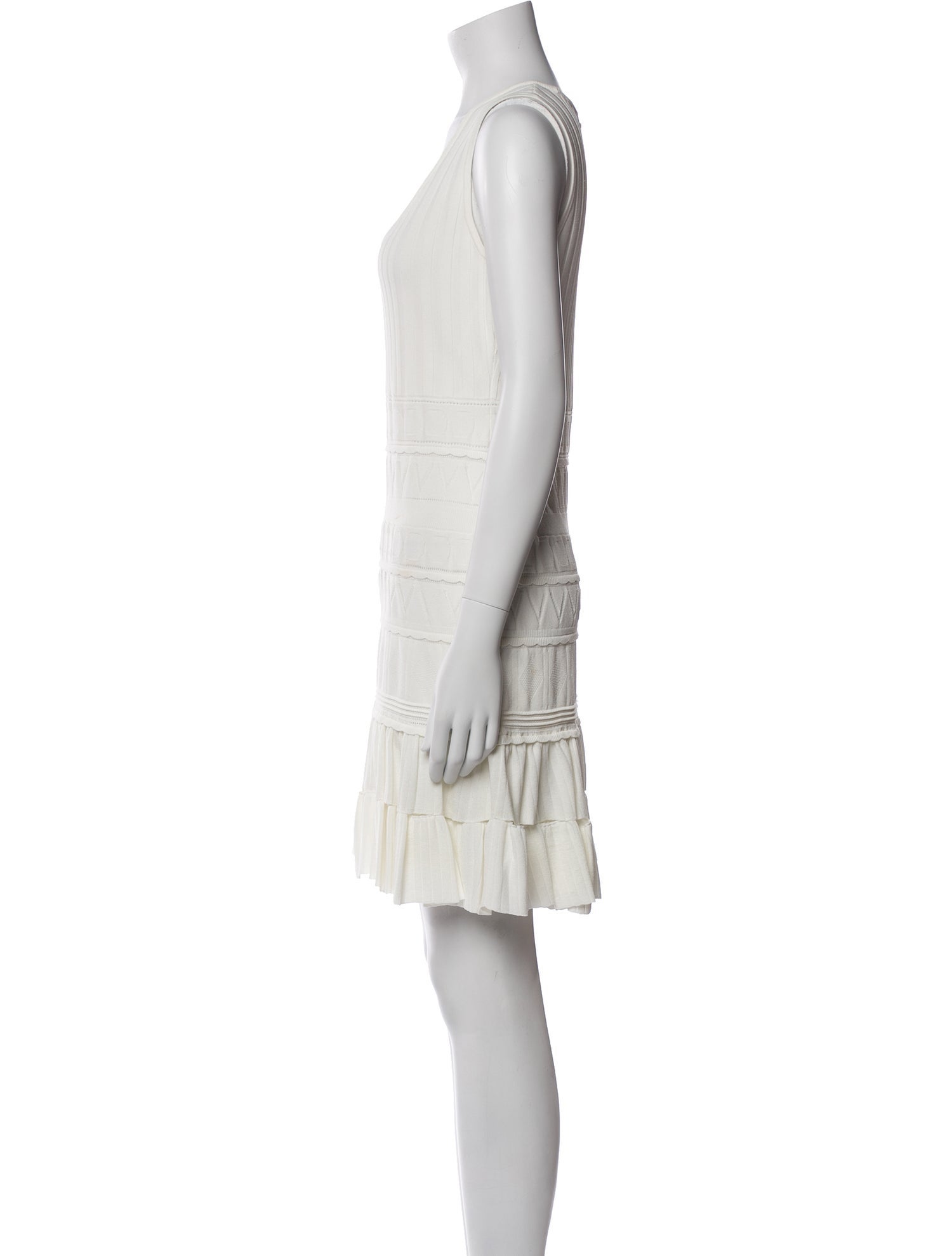 Milly Scoop Neck Mini Dress