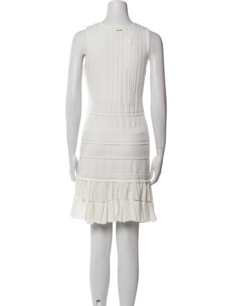 Milly Scoop Neck Mini Dress