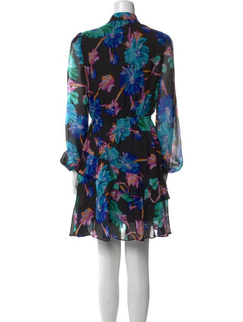 Milly Floral Print Mini Dress
