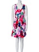 Milly Floral Print Knee-Length Dress