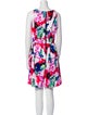 Milly Floral Print Knee-Length Dress