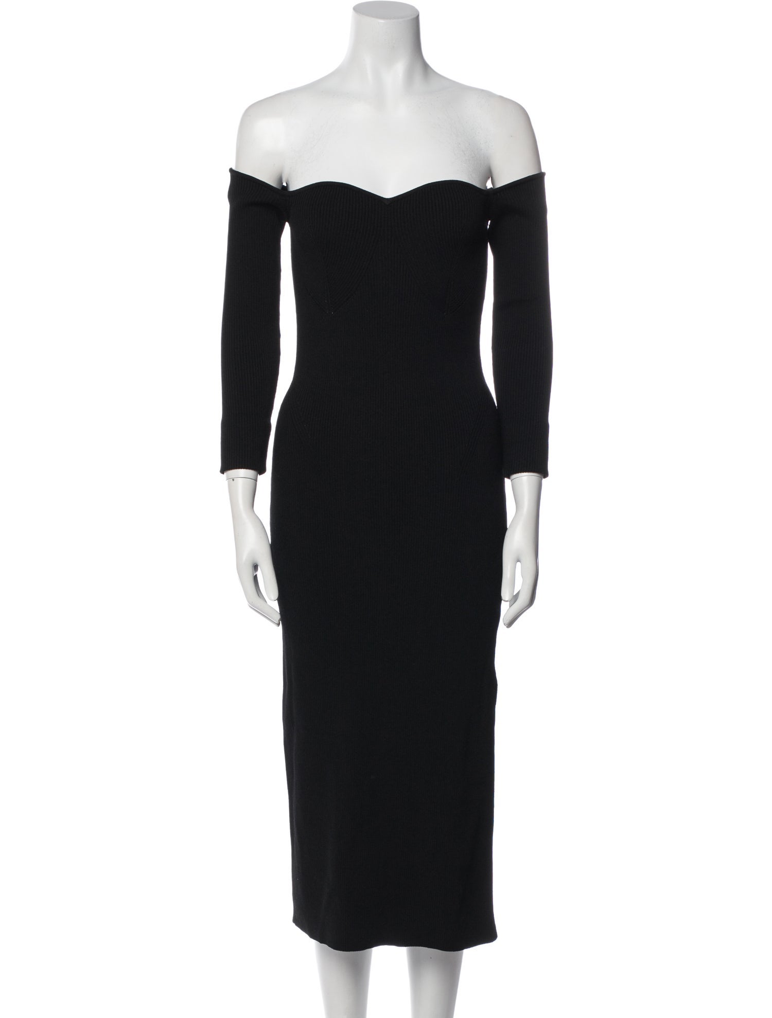 Milly Off-The-Shoulder Midi Length Dress