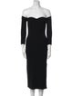 Milly Off-The-Shoulder Midi Length Dress