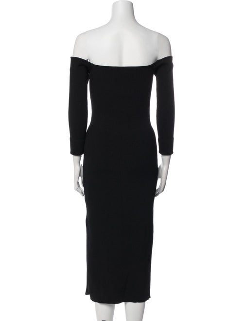 Milly Off-The-Shoulder Midi Length Dress