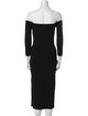Milly Off-The-Shoulder Midi Length Dress
