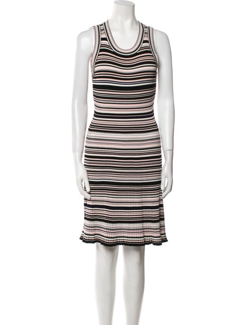 Milly Striped Knee-Length Dress