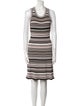 Milly Striped Knee-Length Dress