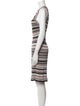 Milly Striped Knee-Length Dress