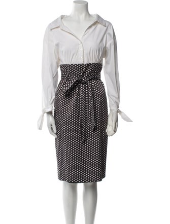 Milly Polka Dot Print Mini Dress