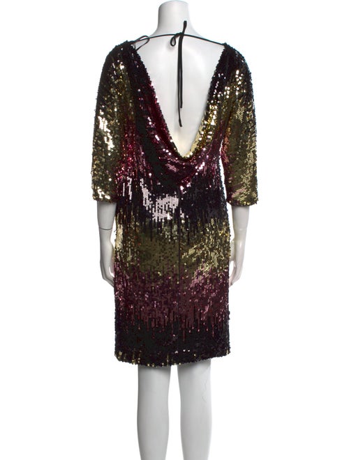 Milly Bateau Neckline Knee-Length Dress