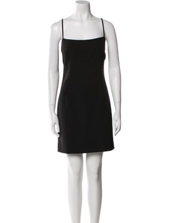 Milly Square Neckline Mini Dress