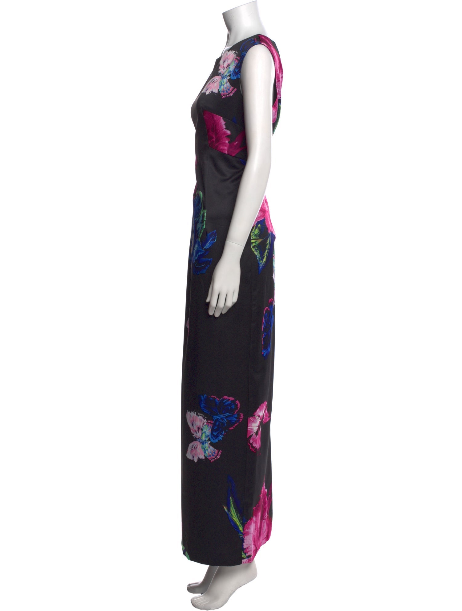 Milly Floral Print Long Dress