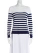 Milly Striped Bateau Neckline Sweater