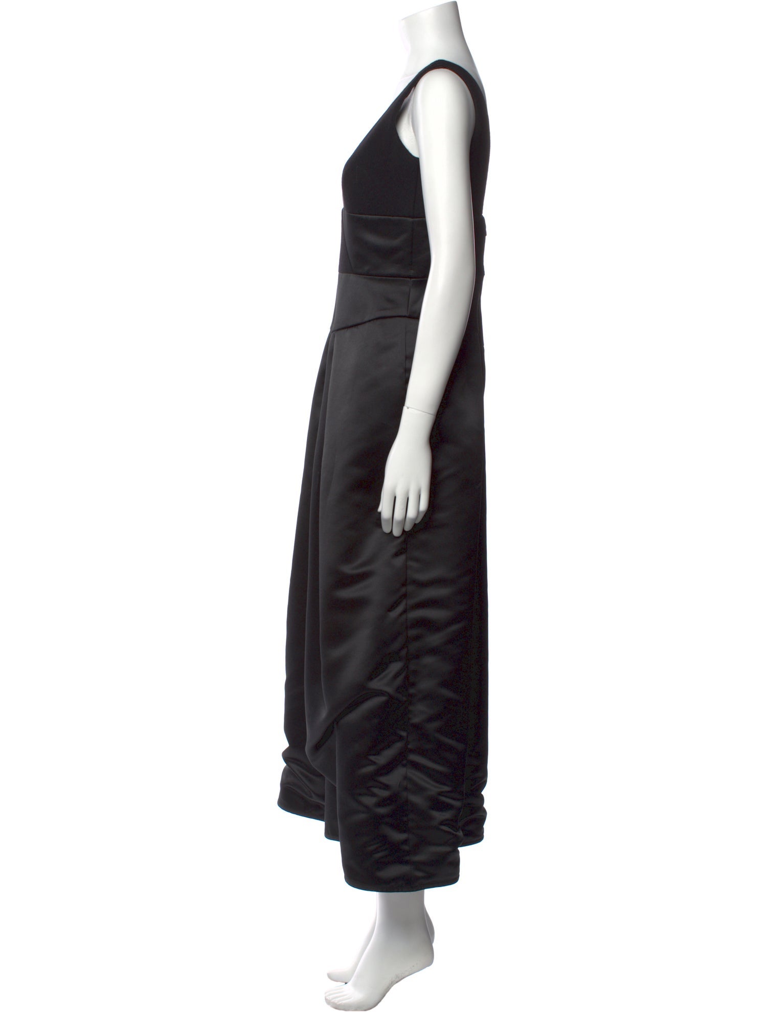 Milly Silk Plunge Neckline Jumpsuit