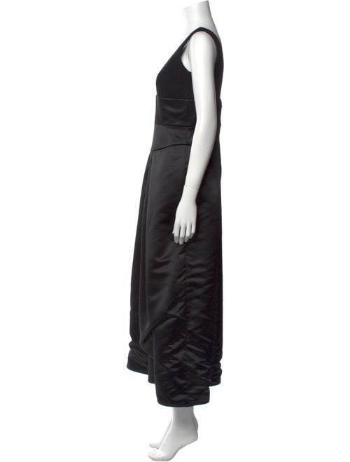 Milly Silk Plunge Neckline Jumpsuit