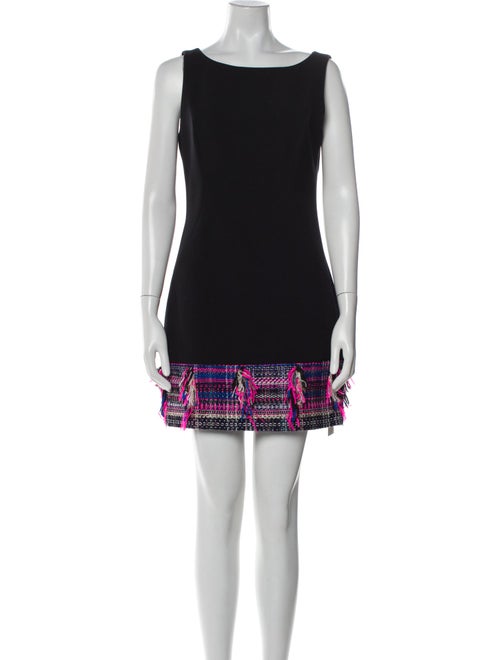 Milly Scoop Neck Mini Dress