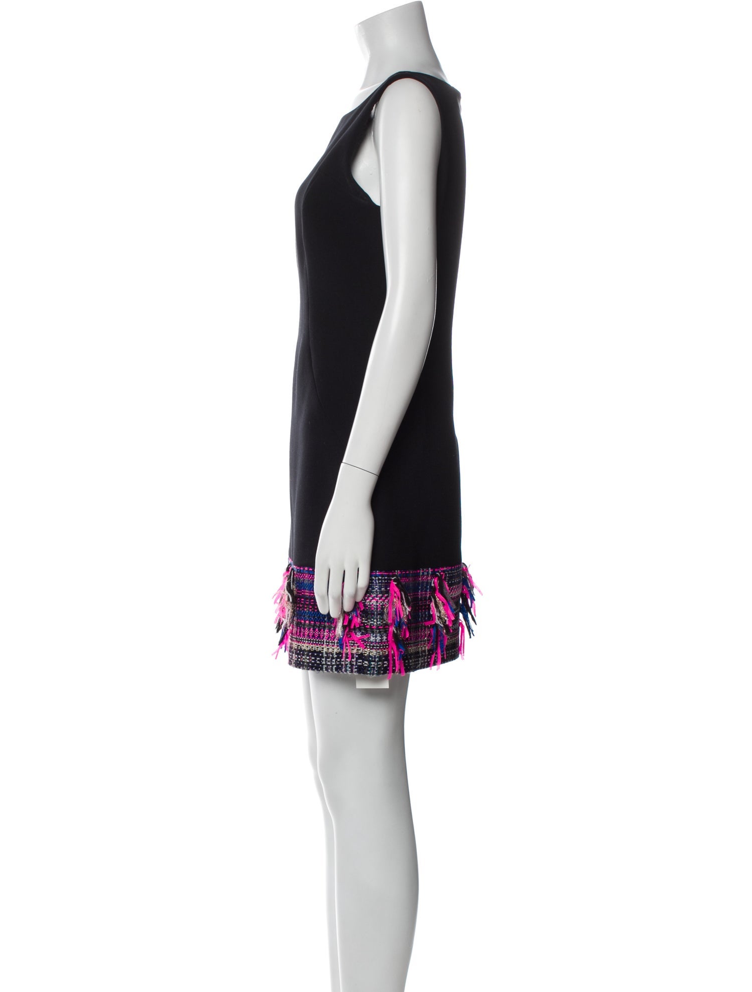 Milly Scoop Neck Mini Dress