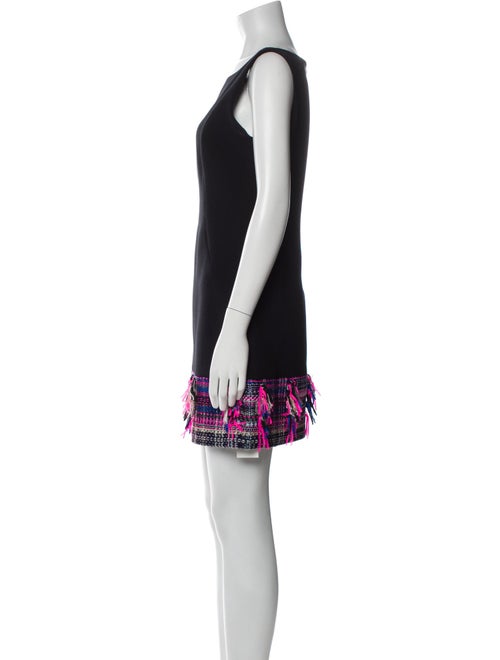 Milly Scoop Neck Mini Dress