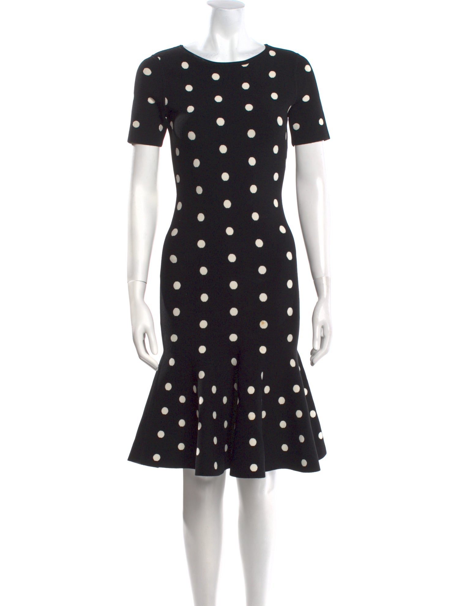Milly Polka Dot Print Knee-Length Dress