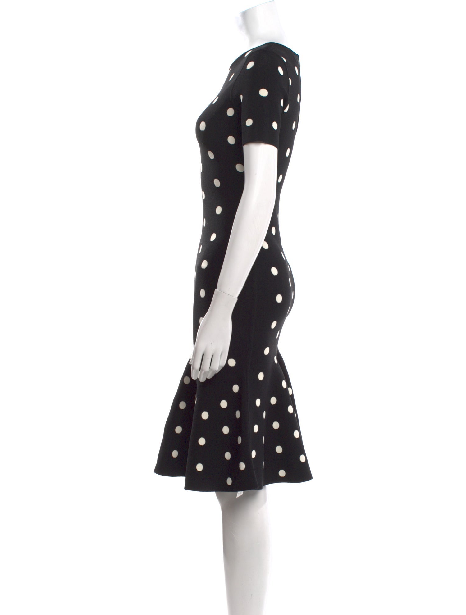 Milly Polka Dot Print Knee-Length Dress