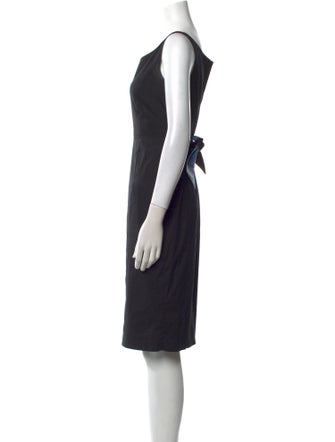 Milly Scoop Neck Knee-Length Dress